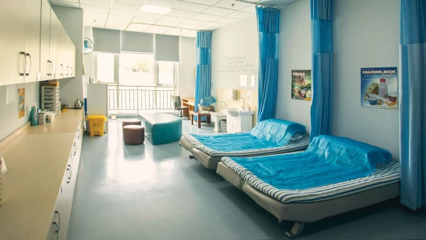 empty medical facilities at international school of qingdao